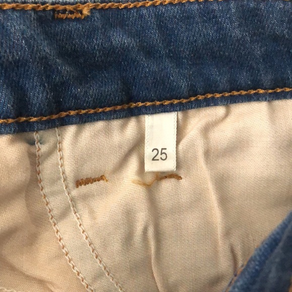 NWT L’AGENCE Blue High Rise Skinny Jeans Medium/Dark Wash Size 25 New - Picture 11 of 11